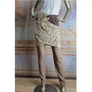 NWT RODARTE Beige Rouched Floral Skirt and Pants 4
